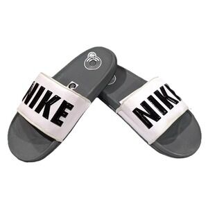 NIKE Men's OFFCOART Slide Slipper NEW‎ BLACK WHITE GRAY BQ4639 001 Size 10